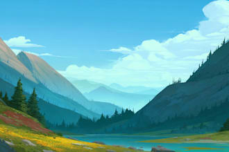 design an background and environment art