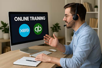 give training on zoho, xero, quickbooks