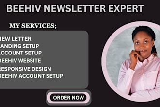 set up beehiv newsletter beehiv landing page beehiv account design