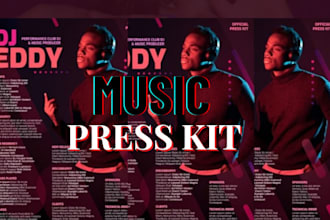 create a professional epk for artists, bands or musicians