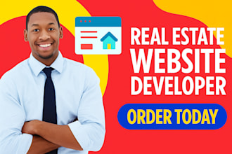develop real estate website, real estate website development, website developer