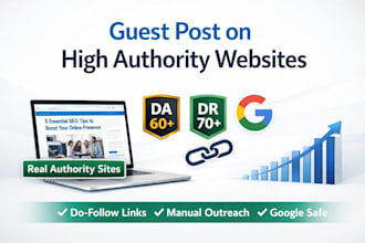 publish your article on a high authority websites