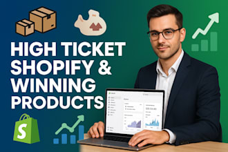 build high ticket  dropshipping store with winning product