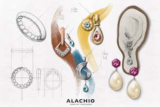sketch your jewelry design ideas