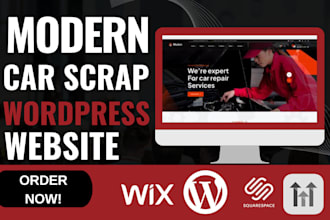 design responsive car scrap car junk car salvage car used damage junk website