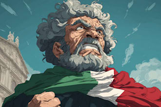draw political caricature and cartoon
