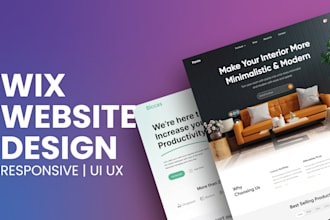create a modern and responsive wix website design