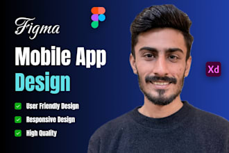 do mobile app design and figma app design