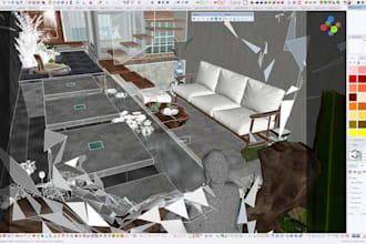 do professional 3d modeling for interiors