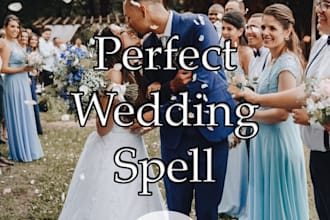 manifest your dream wedding day with a powerful  personalized wedding spell