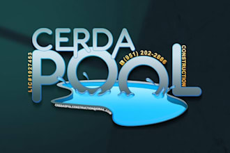 do pro swimming pool, pool cleaning,pool repair logo design
