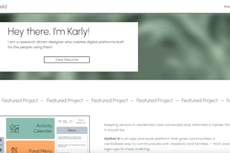 design an online portfolio