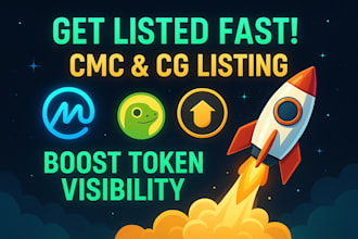 do fast token listing, ico listing, memecoin listing on coinmarketcap, coingecko
