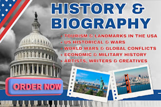 write history ebook, script, biography, memoir ebook writer, history ghostwriter