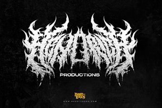 upgrade your metal band logo with unique redesign in any style