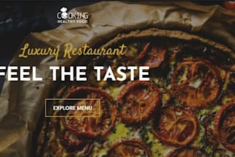 design restaurant food cafe menu website online food ordering system website