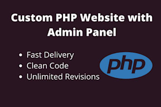 create a php website