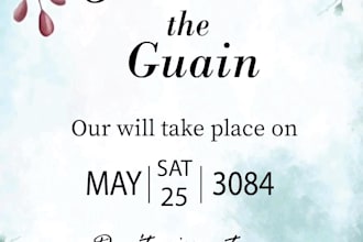 create wedding invitations , party and greeting cards