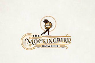 design a retro vintage custom bar and nightclub logo