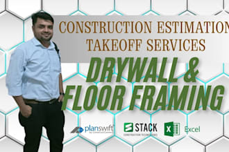 do drywall framing lumber takeoff cost estimation planswift