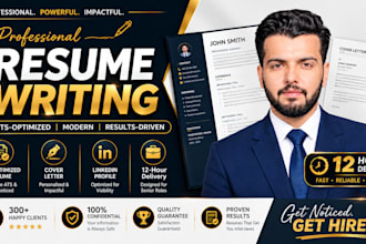 deliver 12 hour professional resume maker and tech CV writing