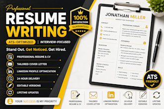 deliver 12 hour professional resume maker and tech CV writing