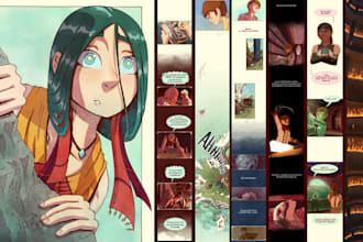 draw wonderful webtoon for you