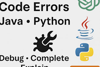 fix errors in chatgpt python or java code and explain it