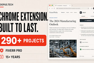 develop a custom chrome extension with ai integration
