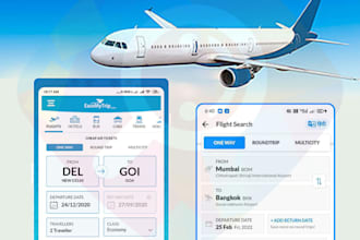 develop airline website, flight booking website
