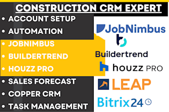 setup justcall acculynx copper CRM bitrix24 houzz pro buildertrend jobnimbus CRM