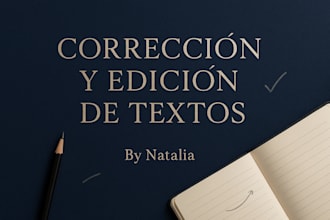 corregiré y editaré tu historia o ebook