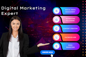 handle digital and social media marketing