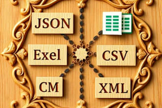 create clean convert filter index sort data in format like json sql excel CSV