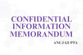draft a structured confidential information memorandum