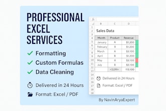 create, format, and clean excel spreadsheets