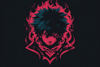 make a logo designer anime, fantasy