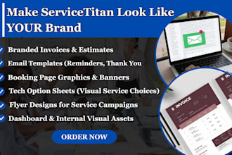 create service titan ready invoice, email, and booking assets for your business