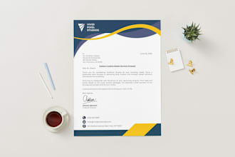 design professional and modern letterhead for your business
