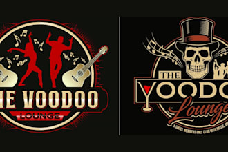 design bar, club, hookah, bartendar, lounge, nightclub, drinks logo
