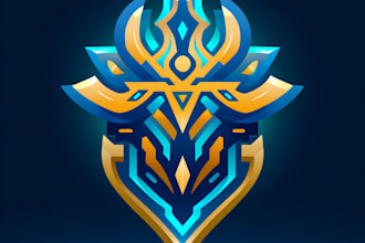 design a premium rpg,sci fi,steam,roblox,app and game logo