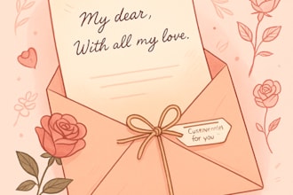 craft an emotional love story or letter that touches the soul