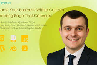 design landing page in bootstrap,  wordpress or HTML