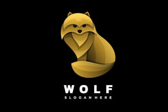 do superb wolf logo design