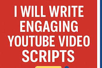 write youtube script and content
