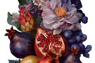 draw botanical illustration art for you