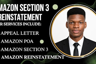 write section 3 appeal letter, poa amazon reinstatement