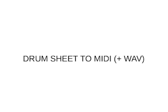 drum sheet to midi and more