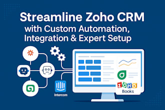 streamline zoho CRM with custom automation integration setup deluge cliq sales
