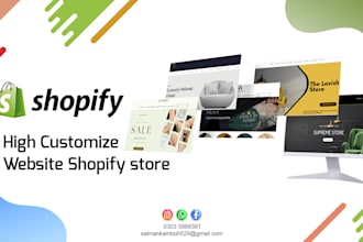 full shopify setup and theme editing